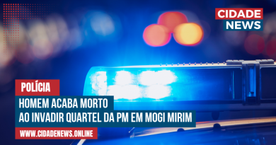 Homem acaba morto ao invadir quartel da PM em Mogi Mirim