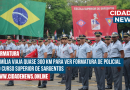 Família viaja quase 300 km para ver formatura de policial no Curso Superior de Sargentos