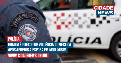 Homem é preso por violência doméstica após agredir a esposa